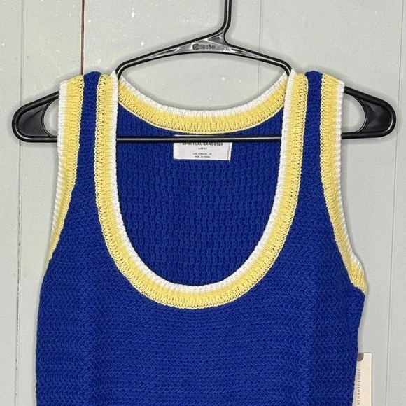 NWT ! Anthropologie Spiritual Gangster River Scoop-Neck Crochet Mini Dress - Picture 7 of 11